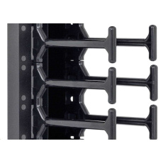 TRITON vertikální vyvazovací panel 47U, dvouřadý, pro rozvaděče šířky 800mm z řady RMA, RZA, RDA, RTA, RYA, černý