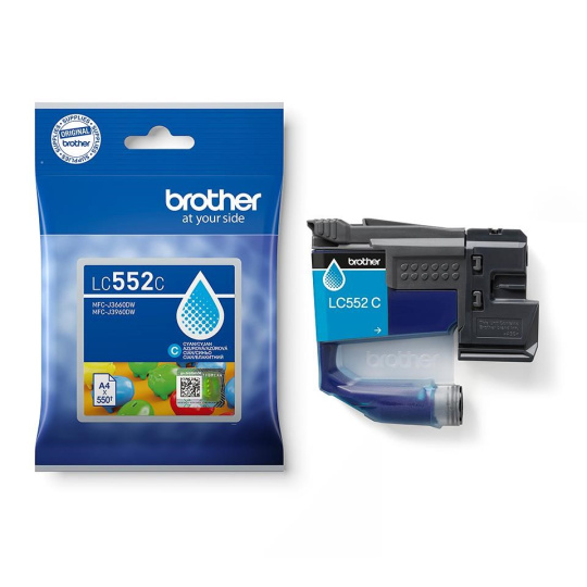 BROTHER INK LC-552C - cyan- cca 550stran, pro MFC-J3660 MFC-J3960 BROTHER INK LC-552C - cyan- cca 550stran, pro MFC-J3660 MFC-J3960