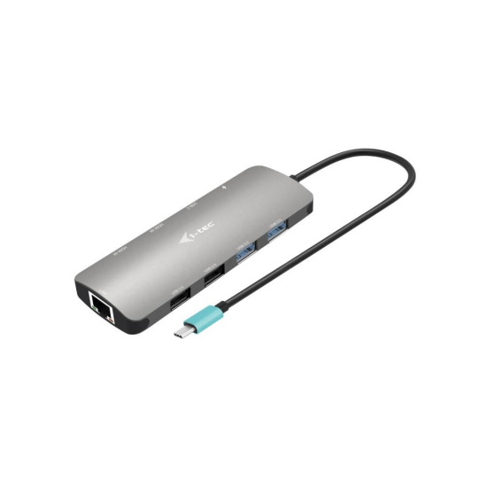 i-tec USB-C Metal Nano 2x HDMI Docking Station, PD 100W