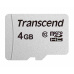 Karta TRANSCEND MicroSDHC 4GB 300S, trieda 10, bez adaptéra