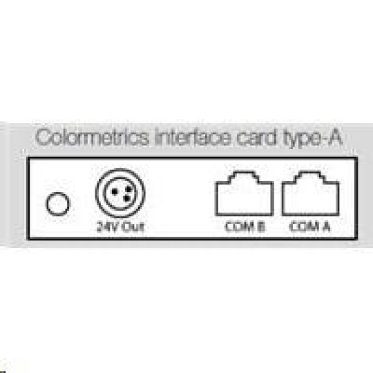 Karta rozhrania Colormetrics, typ A