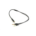 GEMBIRD Cable CABLEXPERT rozdeľovací konektor 3,5 mm (4-pólový) na 2x3,5 mm F/M, kovové svorky, 20 cm, čierny