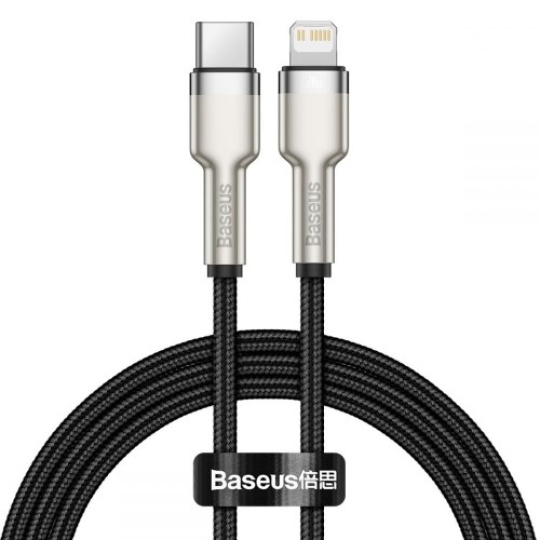 Baseus Cafule Series USB-C na Lightning PD 20W 1m nabíjací/dátový kábel, čierny