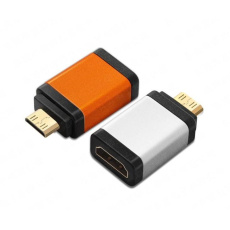 Adaptér PremiumCord HDMI A - mini HDMI C (F/M), oranžový Adaptér PremiumCord HDMI A - mini HDMI C (F/M), oranžový
