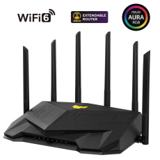 ASUS TUF-AX6000 (AX6000) WiFi 6 Extendable Gaming Router, 2.5G porty, AiMesh, 4G/5G Mobile Tethering ASUS TUF-AX6000 (AX6000) WiFi 6 Extendable Gaming Router, 2.5G porty, AiMesh, 4G/5G Mobile Tethering