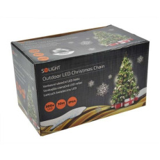 Solight LED vánoční řetěz, 300 LED, 30m, přívod 5m, IP44, bílá Solight LED vánoční řetěz, 300 LED, 30m, přívod 5m, IP44, bílá