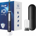 BAZAR - Oral-B iO Series 4 Matt Black elektrický zubní kartáček, magnetický, časovač, tlakový senzor - poškozený obal