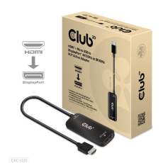 Club3D Adaptér HDMI + Micro USB na DisplayPort 4K120Hz/8K30Hz, Active Adapter M/F Club3D Adaptér HDMI + Micro USB na DisplayPort 4K120Hz/8K30Hz, Active Adapter M/F