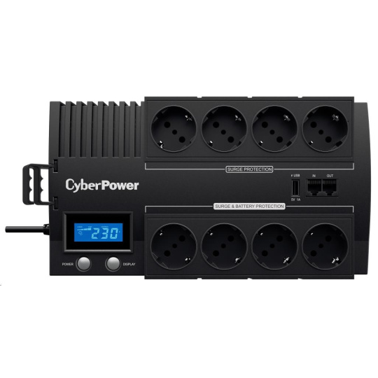 CyberPower BRICs Series II SOHO LCD UPS 1000VA/600W, nemecké zásuvky SCHUKO