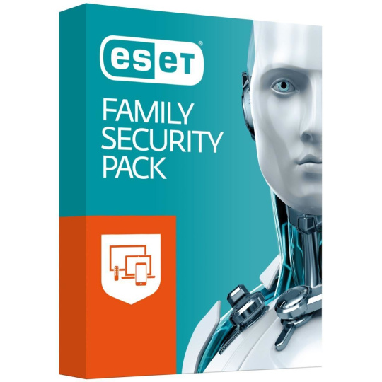 ESET Family Security Pack: Krabicová licencia pre 7 zariadenia na 1 rok