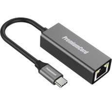 Prevodník PremiumCord USB-C na gigabitový RJ45 Prevodník PremiumCord USB-C na gigabitový RJ45