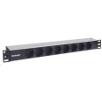 Intellinet 19" 1.5U Rackmount 8-Way Power Strip - nemecký typ, distribučný panel, 8x DE zásuvka, 1.6 m kábel