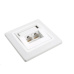 Solarix Zásuvka CAT5E UTP 2 x RJ45 pod omietku biela SX9-2-5E-UTP-WH