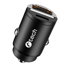 BAZAR - C-TECH nabíječka USB do auta UCC-02, 1x Type C + 1 x Type A, 30W - Poškozený obal (Komplet) BAZAR - C-TECH nabíječka USB do auta UCC-02, 1x Type C + 1 x Type A, 30W - Poškozený obal (Komplet)