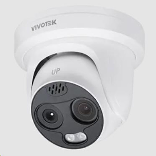 Vivotek TT9333-E 3.5 Thermální Bi-spektrální turret kamera 704*576px thermal (48°), 2560*1440px viditelné (92°), 20 zón