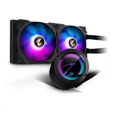 GIGABYTE vodní chladič AORUS WATERFORCE 280, 2x140mm ARGB, LGA1851, AM4 GIGABYTE vodní chladič AORUS WATERFORCE 280, 2x140mm ARGB, LGA1851, AM4
