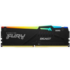 KINGSTON DIMM DDR5 128GB (Kit of 4) 5600MT/s CL40 FURY Beast RGB XMP KINGSTON DIMM DDR5 128GB (Kit of 4) 5600MT/s CL40 FURY Beast RGB XMP