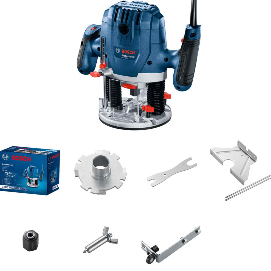 BOSCH GOF 130, horní frézka, 1.300 W, 11.000 – 28.000 ot/min, 6 – 8,0 mm