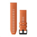 Garmin řemínek pro fenix6X - QuickFit 26, silikonový, oranžový, černá přezka