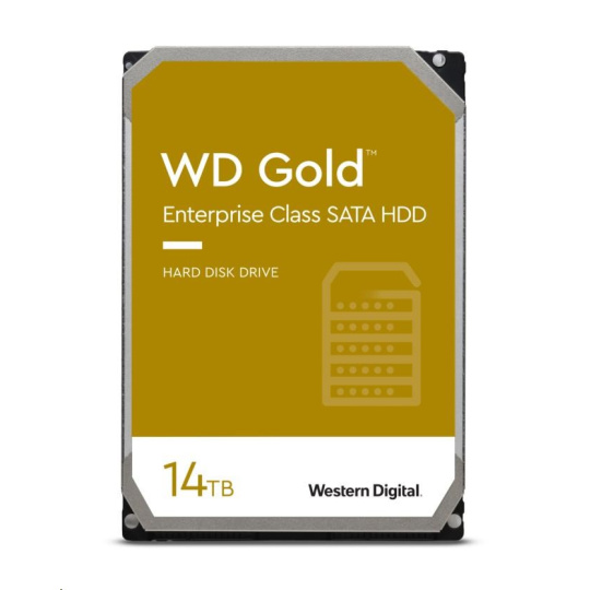 WD GOLD WD141KRYZ 14TB SATA/ 6Gb/s 512MB cache 7200 otáčok za minútu, CMR, Enterprise