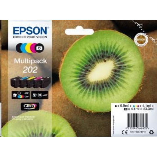 Atrament EPSON Multipack "Kiwi" 5 farieb 202 Claria Premium Ink