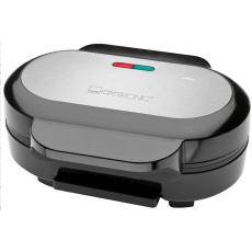 Clatronic HBM 3696 kontaktní gril na hamburger, 1000 W, nerezová / černá Clatronic HBM 3696 kontaktní gril na hamburger, 1000 W, nerezová / černá