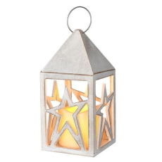 Solight dřevěná lucerna s LED svíčkou, 3x AAA Solight dřevěná lucerna s LED svíčkou, 3x AAA