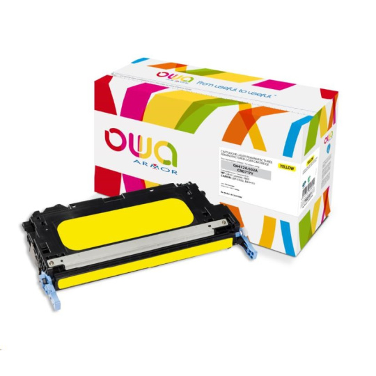 OWA Armor toner pre HP Color Laserjet 3600, 4000 strán, Q6472A, žltá/žltá