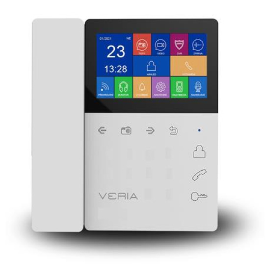 Veria LCD monitor videotelefonu se sluchátkem  7043B bílý Veria LCD monitor videotelefonu se sluchátkem  7043B bílý