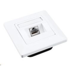 Solarix Zásuvka CAT6 STP 1 x RJ45 pod omietku biela SX9-1-6-STP-WH Solarix Zásuvka CAT6 STP 1 x RJ45 pod omietku biela SX9-1-6-STP-WH
