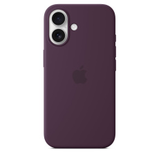 APPLE iPhone 16 Silicone Case with MagSafe - Plum APPLE iPhone 16 Silicone Case with MagSafe - Plum
