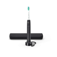 Philips HX3673/14 Sonicare 3100, zubní kartáček, pro dospělé, 31000 kmitů/min, časovač, tlakový senzor, pouzdro, černý