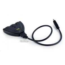 Dátový prepínač GEMBIRD HDMI, 3-cestný Dátový prepínač GEMBIRD HDMI, 3-cestný