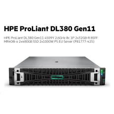 HPE PL DL380g11 4509Y (2.6/8C) 2x32G (p64706) 8SFF MR408i-o 2x480G 2x1000W 4x1Gb NBD333 Smart Choice HPE PL DL380g11 4509Y (2.6/8C) 2x32G (p64706) 8SFF MR408i-o 2x480G 2x1000W 4x1Gb NBD333 Smart Choice