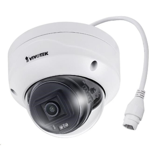 Vivotek FD9380-HF2, 5Mpix, 20sn/s, H.265, zv. 2,8 mm (103°), PoE, Smart IR, WDR 120 dB, MicroSDXC, antivandal, IP66