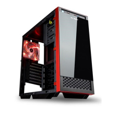 IN WIN case 503 Black, Midi Tower, priehľadná strana, USB 3.0, bez napájania, čierna