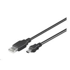 Kábel USB PREMIUMCORD 2.0 Kábel A-Mini B (5pin) 0,2 m Kábel USB PREMIUMCORD 2.0 Kábel A-Mini B (5pin) 0,2 m