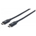 MANHATTAN USB 3.1 Kábel Gen2, samec typu C / samec typu C, 50 cm 3A, čierny