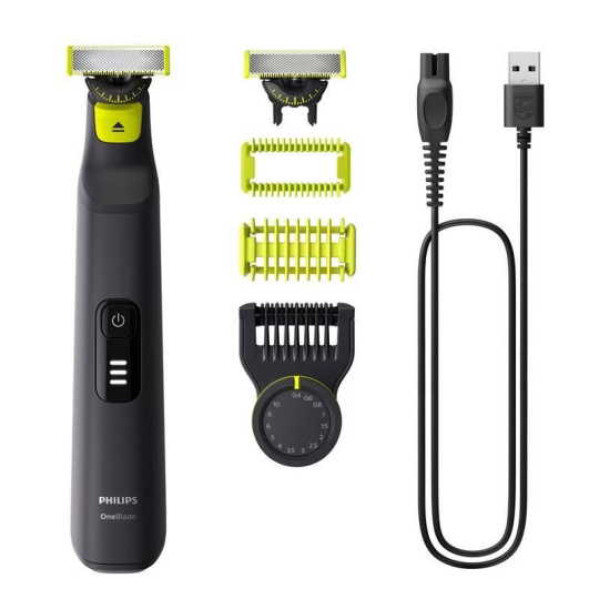 Philips OneBlade Pro 360 QP6542/15 zastřihovač, voděodolný, 3 nástavce, akumulátorový provoz