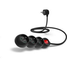 Predlžovací kábel CONNECT IT 230 V, 3 zásuvky, 1,5 m, s vypínačom (čierny) Predlžovací kábel CONNECT IT 230 V, 3 zásuvky, 1,5 m, s vypínačom (čierny)