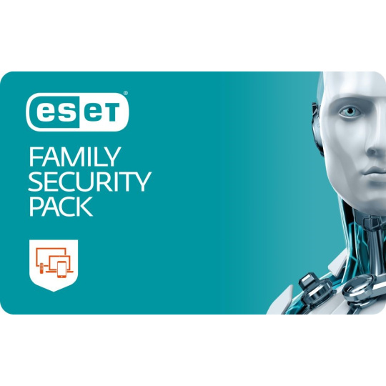 ESET Family Security Pack pre  6 zariadenia, predĺženie licencie na 1 rok