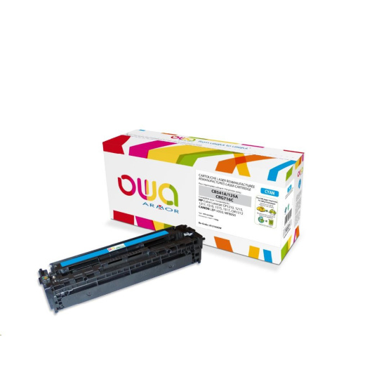 OWA Armor toner pre HP Color Laserjet CP1210, 1215, 1510, 1400 strán, CB541A, modrá/cyan