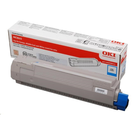 Toner OKI pre MC860<>br> <b>Kapacita:</b> 10 000 strán za minútu pri 5 % pokrytí.