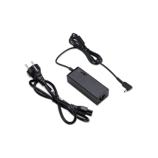 ACER ADAPTÉR 45W_3phy 19V Black EU and UK POWER CORD (Swift 1, 3, 5; Spin 1, 5; TM X3; TM Spin B1; Chromebook 11, R11,