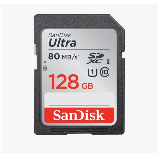 Karta SanDisk SDXC 128 GB Ultra (100 MB/s Class 10 UHS-I)