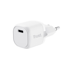 TRUST nabíječka 20W Maxo, USB-C, Nabíječka do zdi, bílá