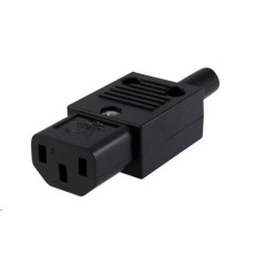 Napájací konektor PREMIUMCORD 230V pre kábel (samica, IEC C13)