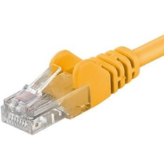 PremiumCord Patch kabel UTP RJ45-RJ45 CAT6 5m žlutá PremiumCord Patch kabel UTP RJ45-RJ45 CAT6 5m žlutá