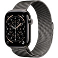 Apple Watch Series 11 GPS + Cellular 42mm Slate Titanium Case with Slate Milanese Loop