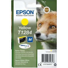 Atramentová tyčinka EPSON Singlepack "Fox" Yellow T1284 DURABrite Ultra Ink (3,5 ml) Atramentová tyčinka EPSON Singlepack "Fox" Yellow T1284 DURABrite Ultra Ink (3,5 ml)